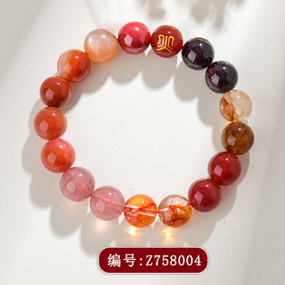 Five Elements Multi-Treasure Crystal Bracelet | Balance Energy Luck Protection Unisex Couple