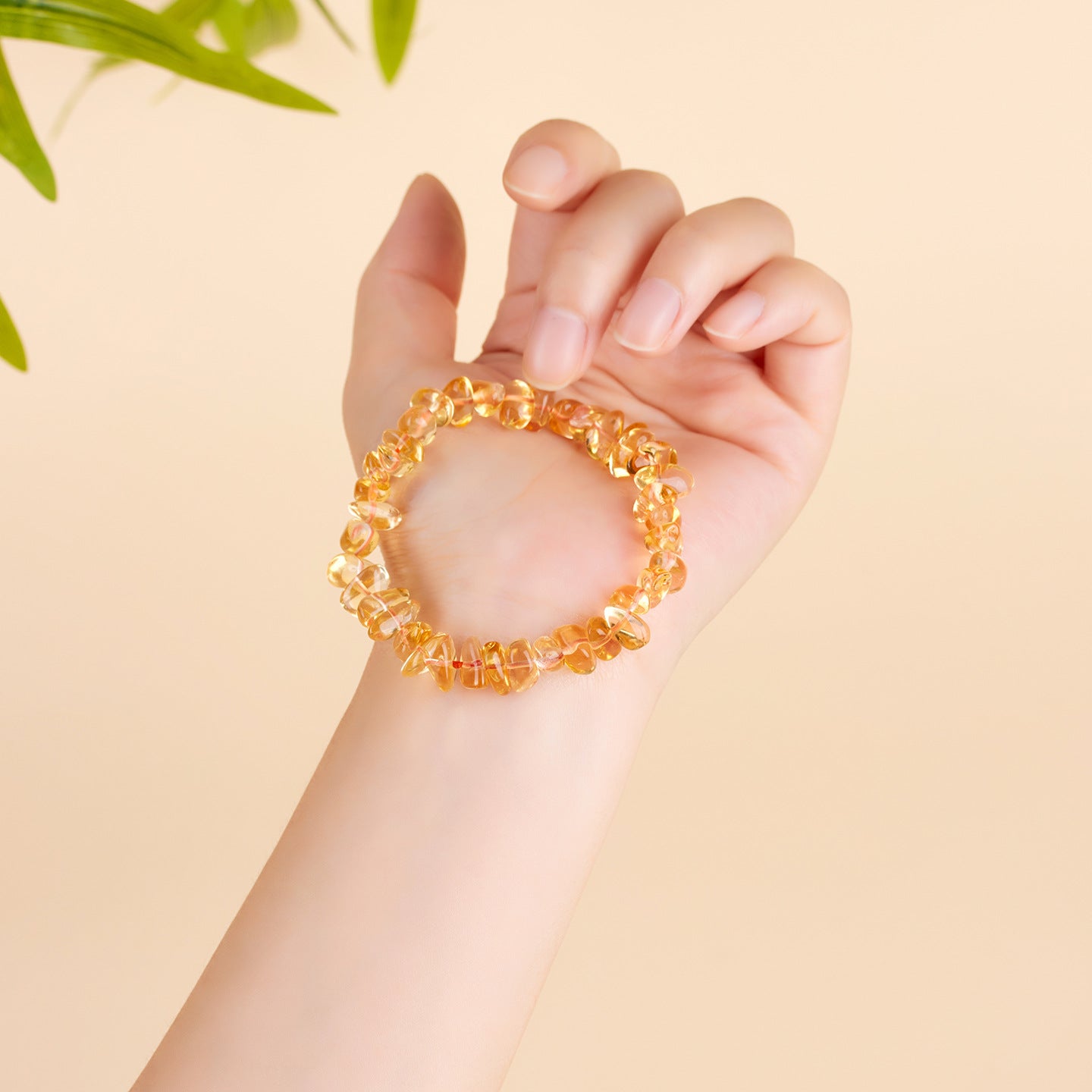 Natural Yellow Crystal Fragment Bracelet - Wealth Attraction & Positive Energy Charm for Women