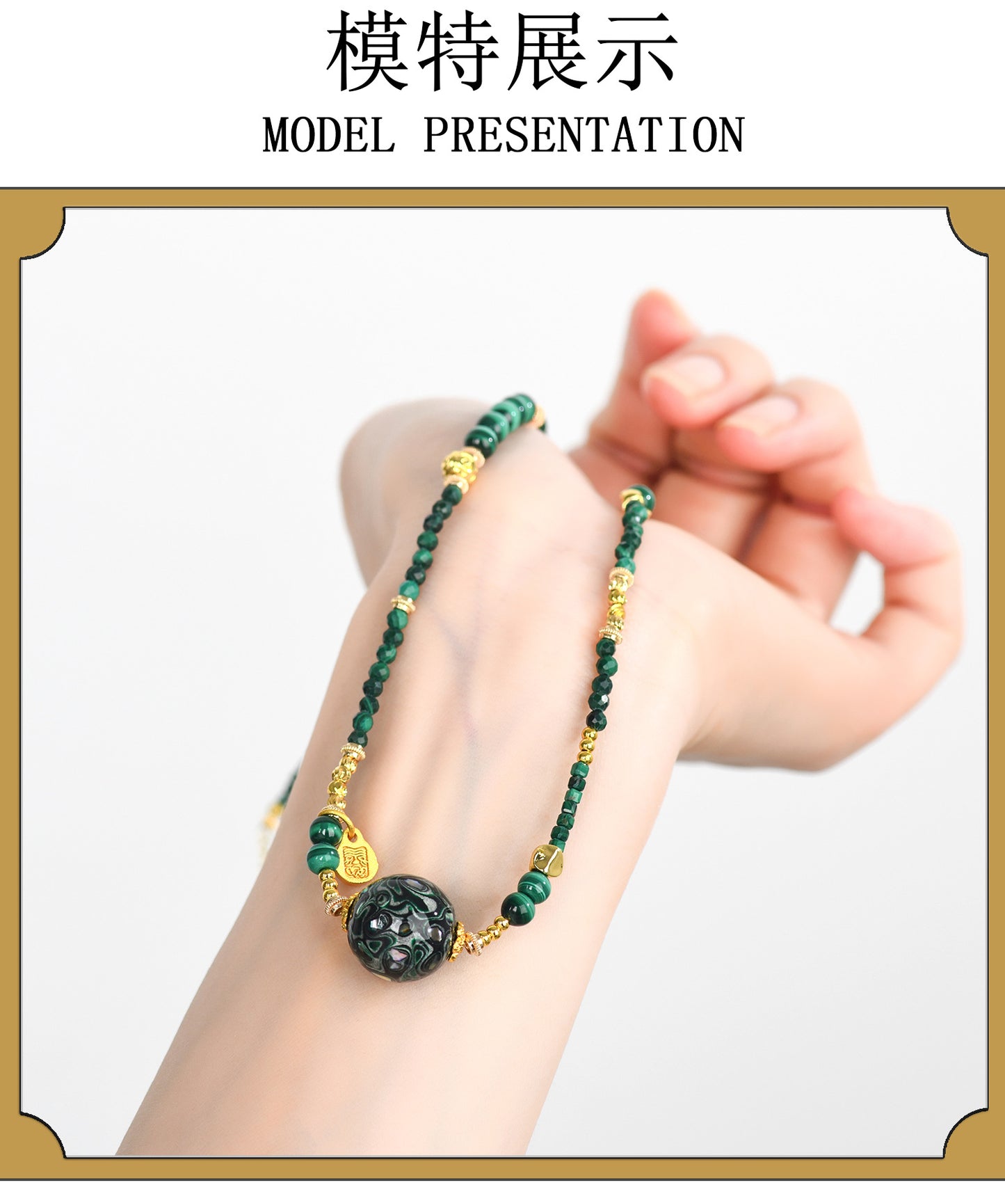 Natural Lacquer Five Elements Crystal Multi-Circle Bracelet & Necklace | Spiritual Balance Energy