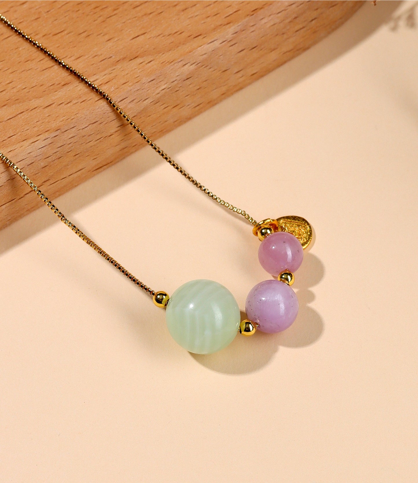 Natural Crystal Five Elements Collarbone Necklace | Balance Harmony & Wealth for Women