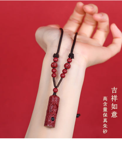 Natural Purple Gold Sand Zodiac Buddha Projection Pendant - Eight Guardian Gods Spiritual Amulet