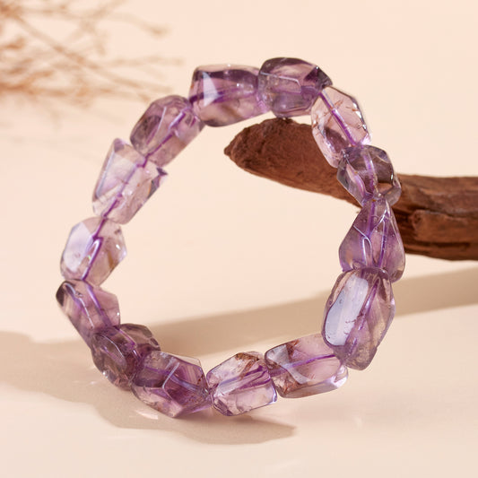 Natural Amethyst Crystal Bracelet | Love & Spiritual Energy Stone for Women