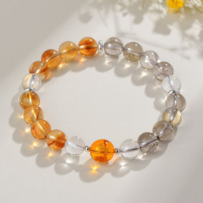 Natural Multi-Gemstone Twelve Zodiac Crystal Bracelet - Spiritual Protection & Luck Charm