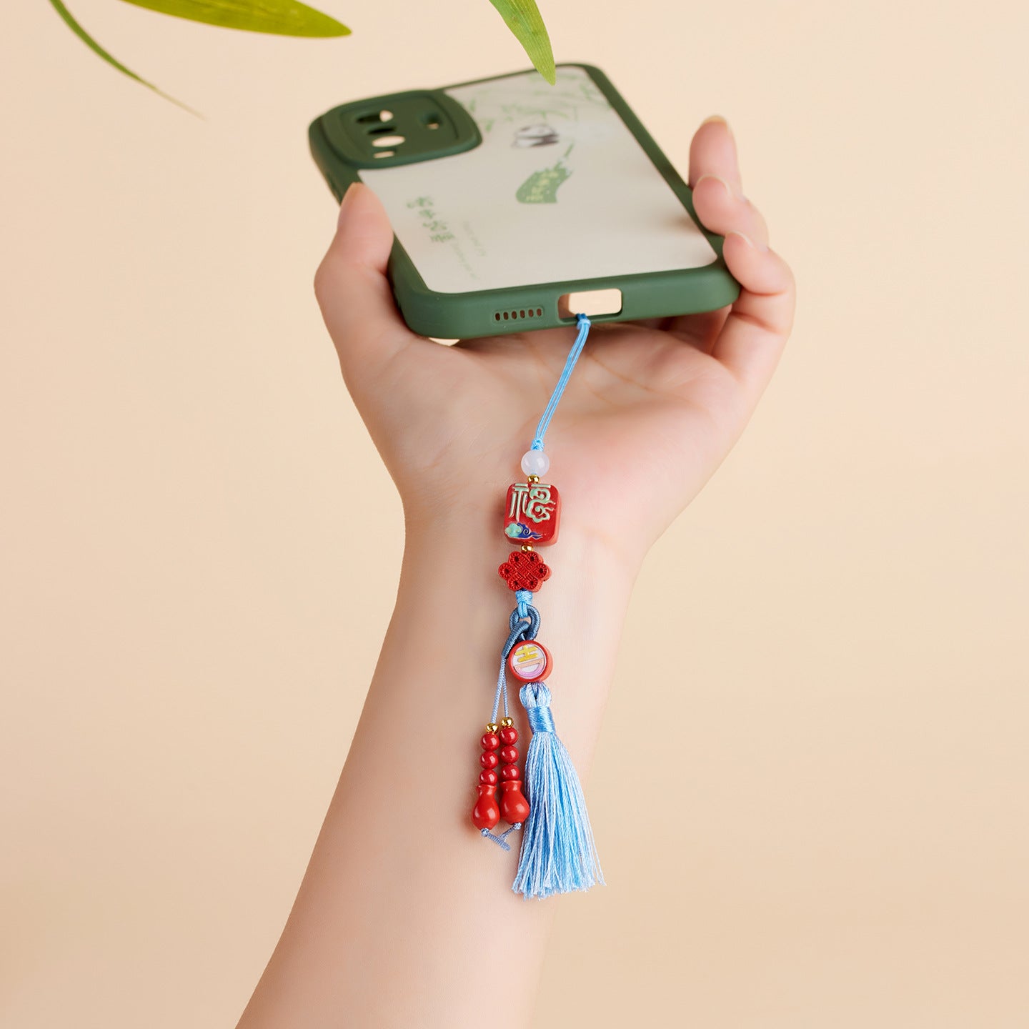 Natural Imperial Red Cinnabar Fu Character Pendant - Lucky Charm for Protection & Fortune