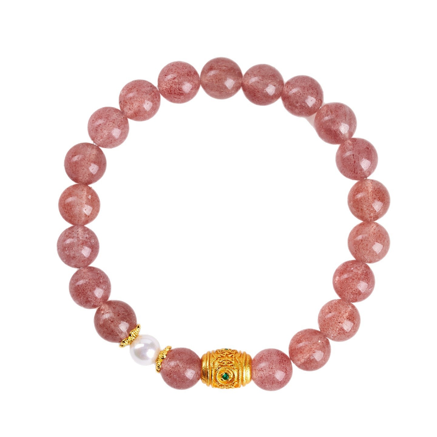 Strawberry Crystal Love Bracelet | Attract Romance & Harmony Energy