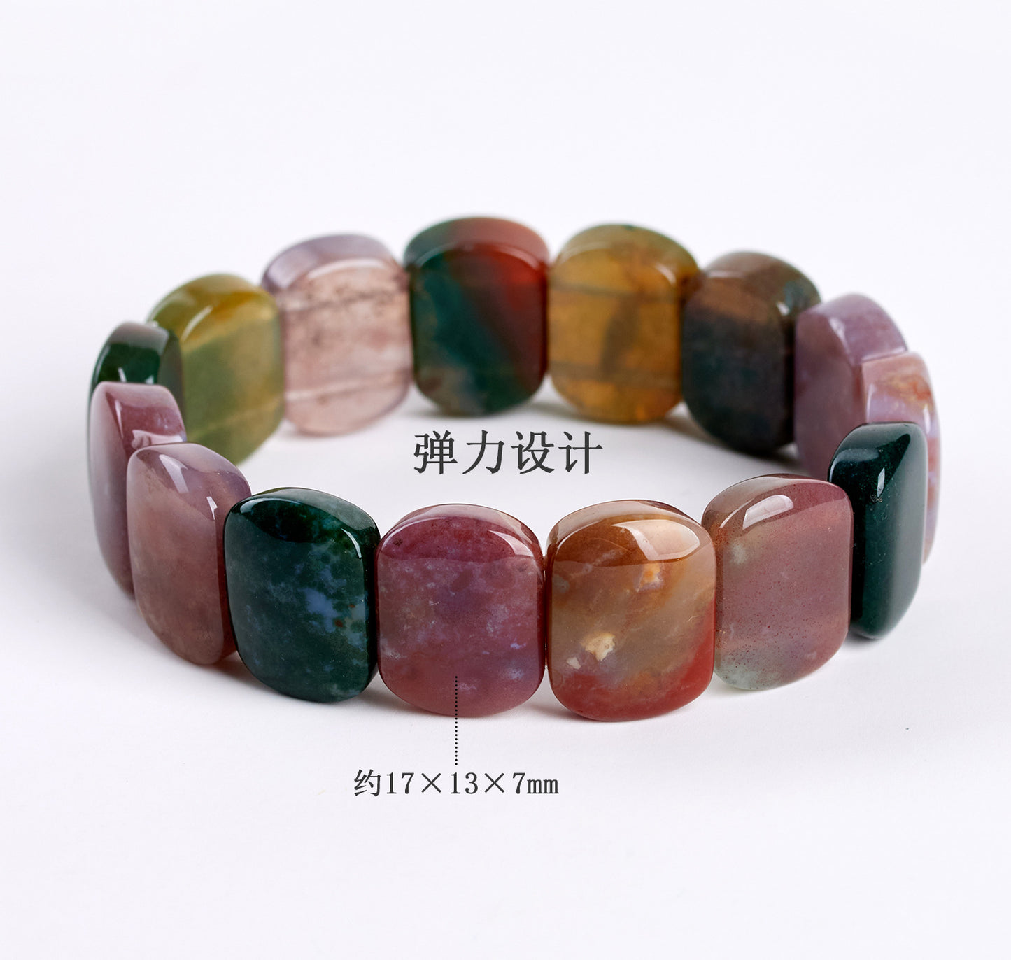 Natural Ocean Chalcedony Crystal Bracelet – Elegant Women's Accessory for Peace and Prosperity