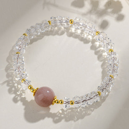 Natural White Crystal Zodiac Guardian Bracelet | Energy Stone for Protection & Harmony