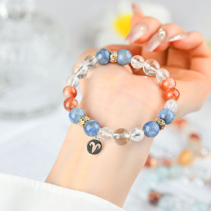 Twelve Constellations Natural Crystal Bracelet｜Spiritual Fortune & Cosmic Protection Jewelry
