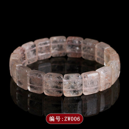 Natural Crystal Powder Handmade Bracelet - Women's Lucky Charm Fashion Energy
