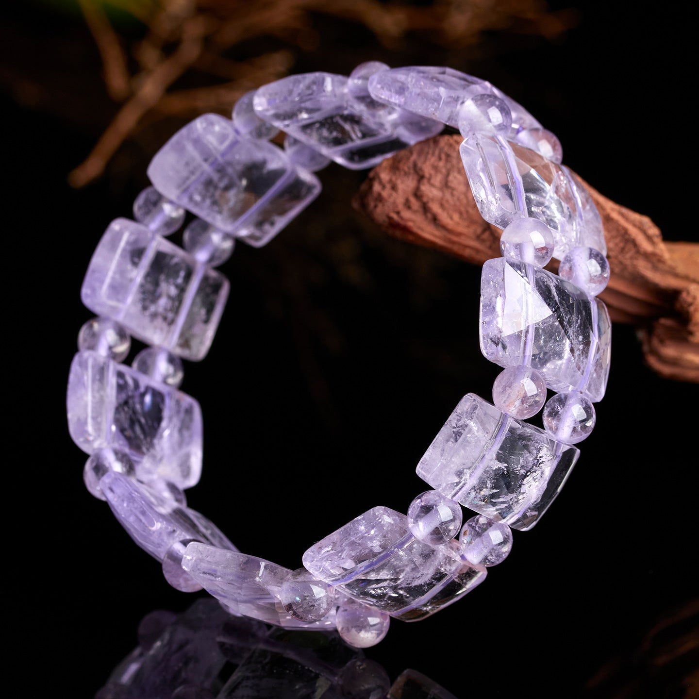 Lavender Amethyst Crystal Bracelet | Spiritual Elegance for Women