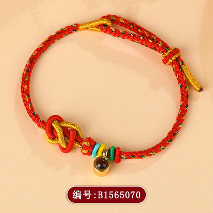 Peace Knot Golden Light Divine Mantra DIY Bracelet Rope - Spiritual Craft & Protection