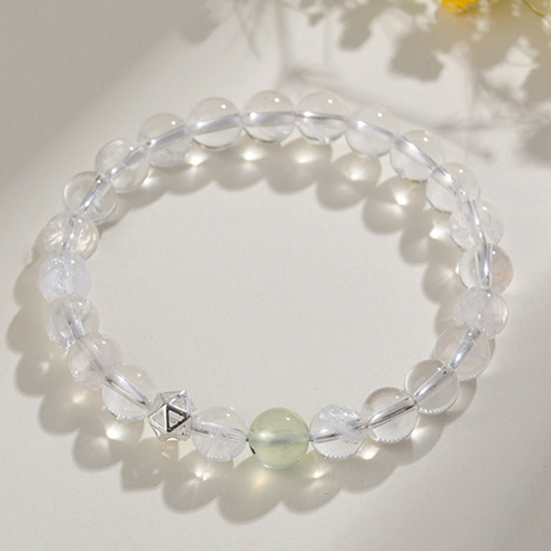 Natural Multi-Gem White Crystal Zodiac Guardian Bracelet｜Energy Stone for Protection & Harmony