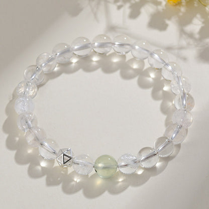 Natural Multi-Gem White Crystal Zodiac Guardian Bracelet｜Energy Stone for Protection & Harmony