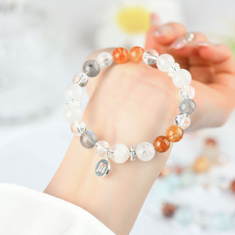 Twelve Constellations Natural Crystal Bracelet｜Spiritual Fortune & Cosmic Protection Jewelry