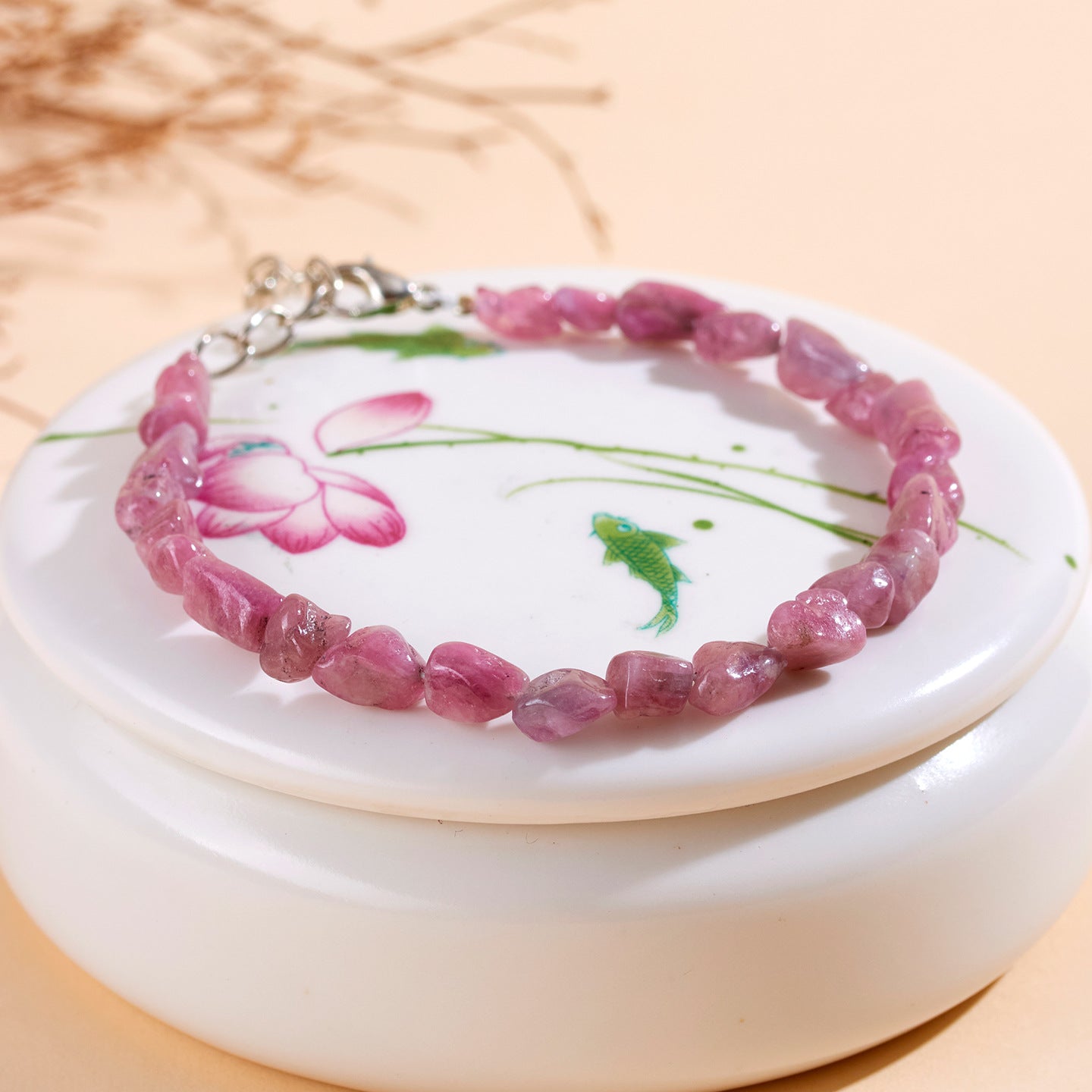 Natural Tourmaline Irregular Bracelet | Adjustable Wealth Stone for Women's Fortune