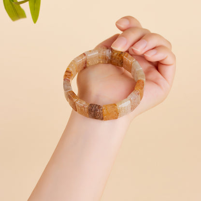 Natural Crystal Thousand Layer Phantom Bracelet for Women - Mystical Elegance & Spiritual Harmony