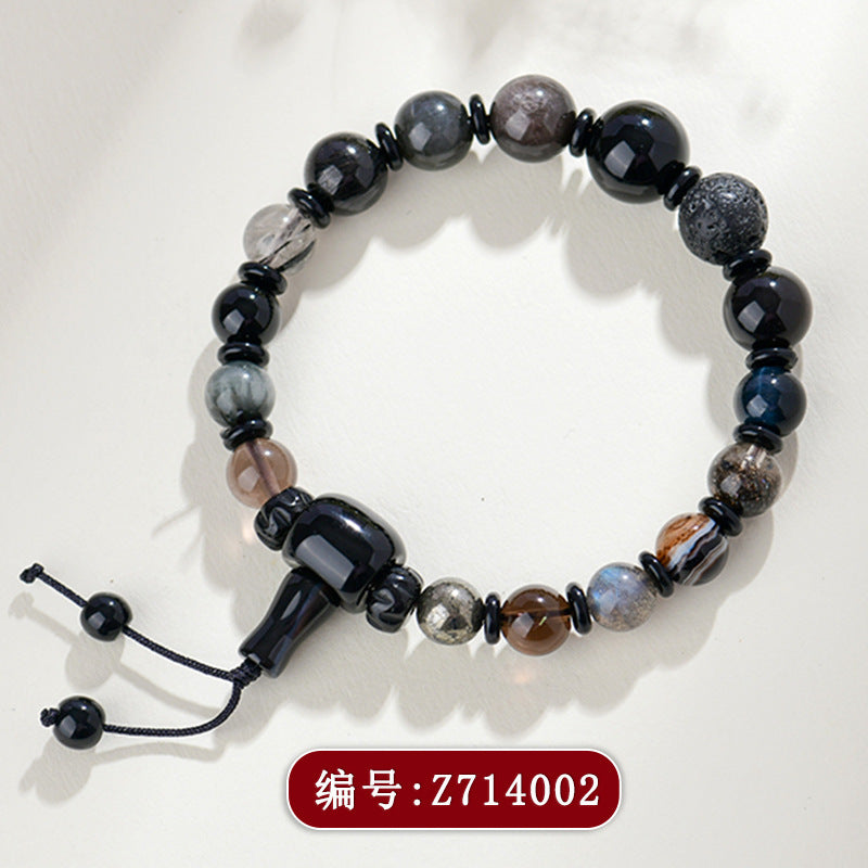 Eighteen Seeds Crystal Five Elements Bracelet - Water Energy Replenishment for Balance