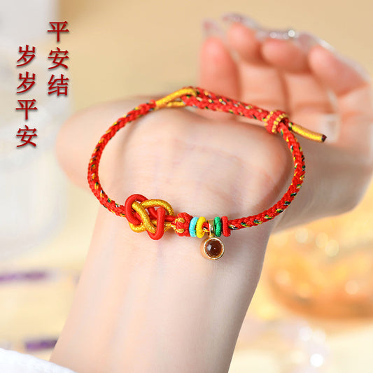 Peace Knot Golden Light Divine Mantra DIY Bracelet Rope - Spiritual Craft & Protection