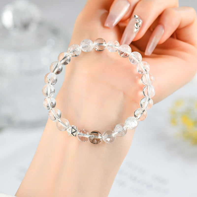 Natural Multi-Gem White Crystal Zodiac Guardian Bracelet｜Energy Stone for Protection & Harmony