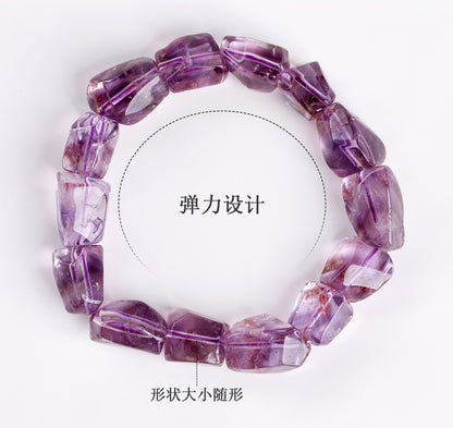 Natural Amethyst Crystal Bracelet | Love & Spiritual Energy Stone for Women