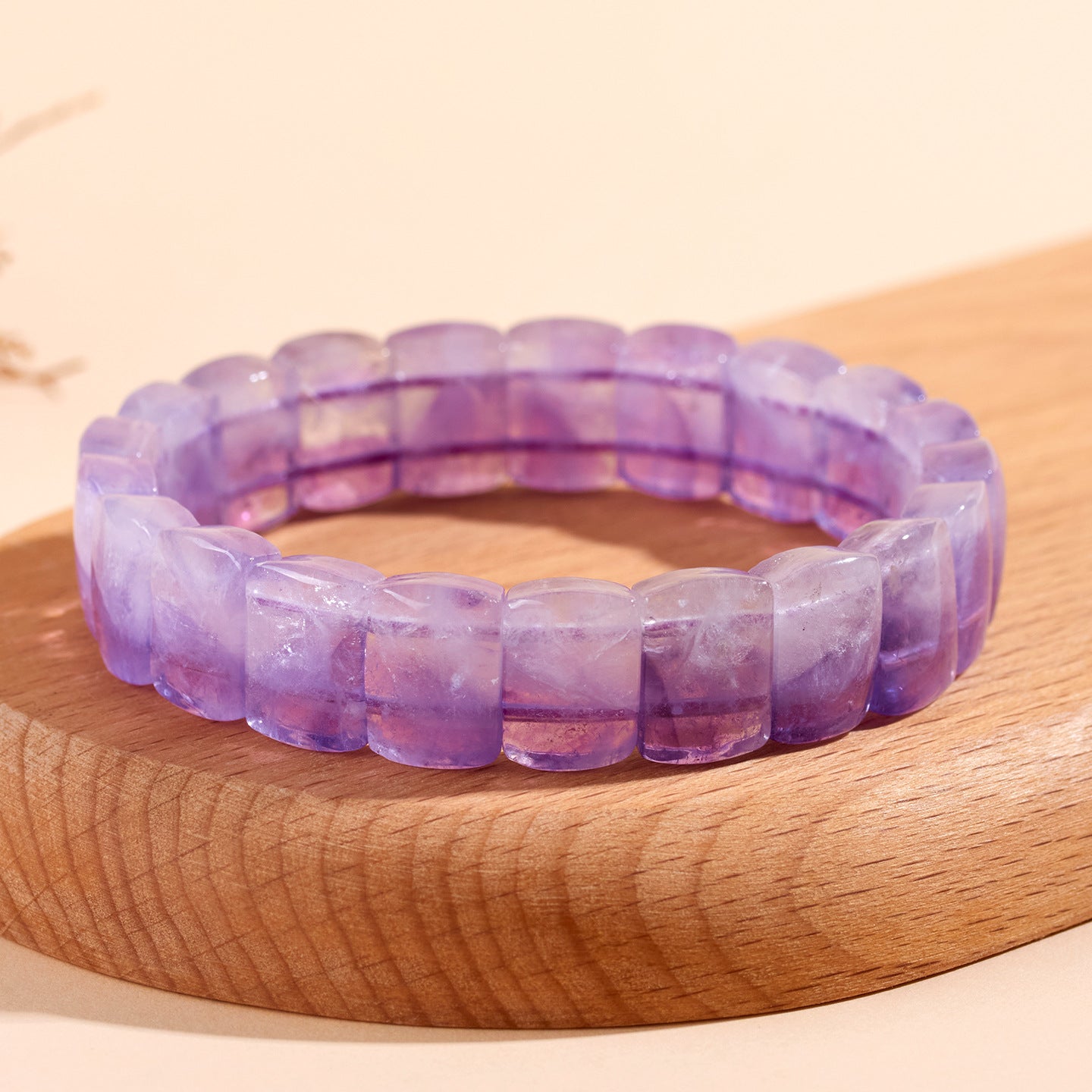 Natural Amethyst Crystal Bracelet | Spiritual Healing & Romantic Purple Energy for Women