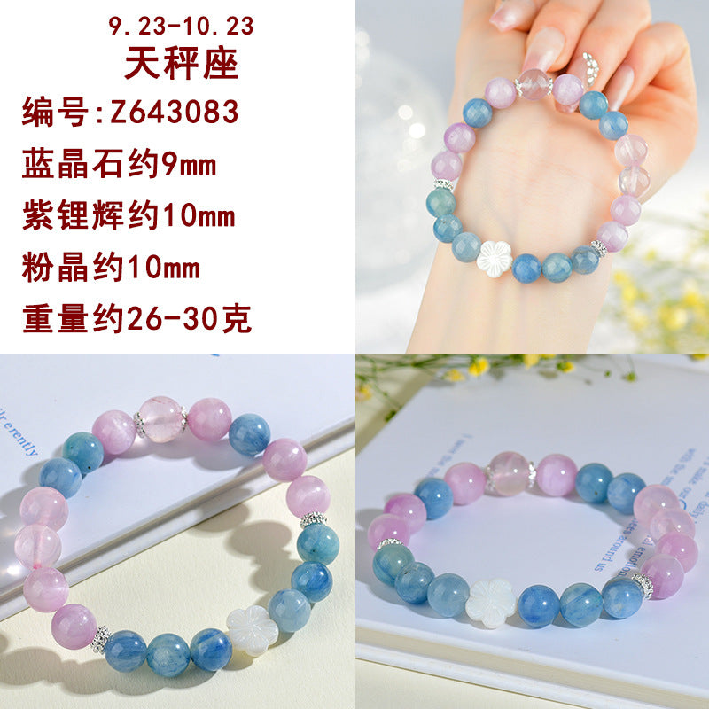 Natural Multi-Gemstone Zodiac Bracelet | Cosmic Energy & Luck Talisman for Women