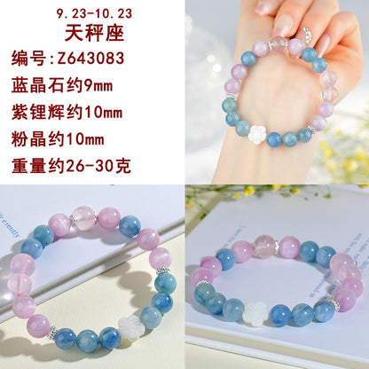 Natural Multi-Gemstone Zodiac Bracelet | Cosmic Energy & Luck Talisman for Women