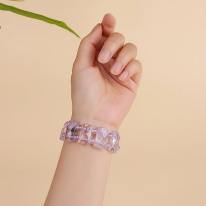 Lavender Amethyst Crystal Bracelet | Spiritual Elegance for Women