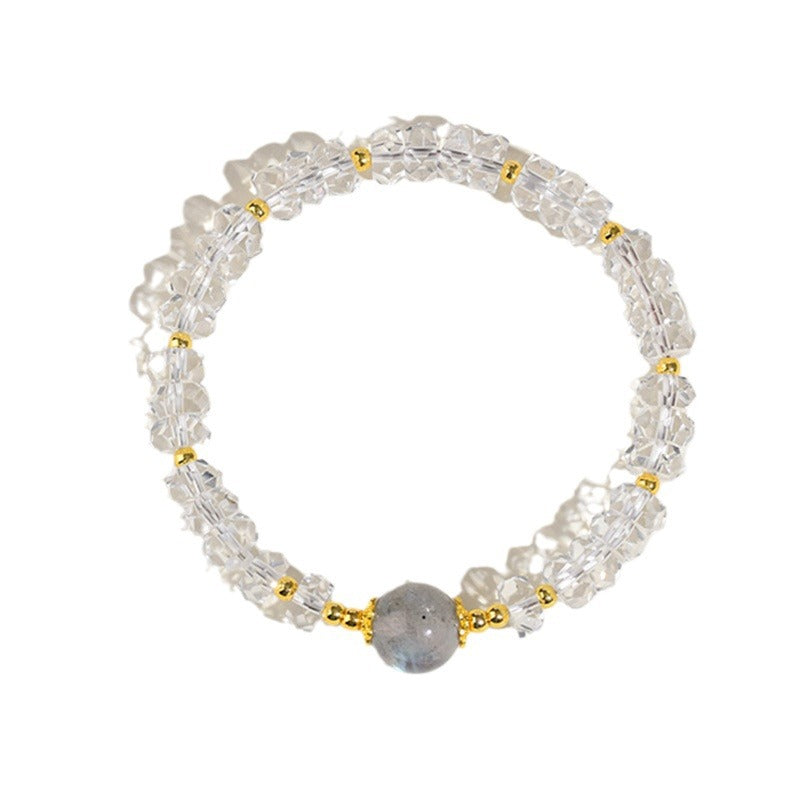 Natural White Crystal Zodiac Guardian Bracelet | Energy Stone for Protection & Harmony