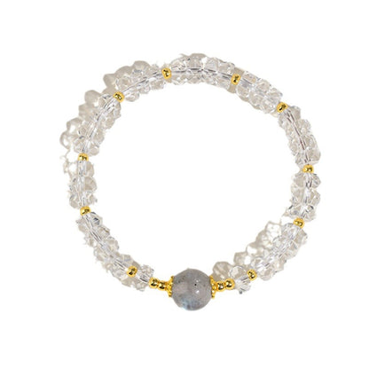 Natural White Crystal Zodiac Guardian Bracelet | Energy Stone for Protection & Harmony