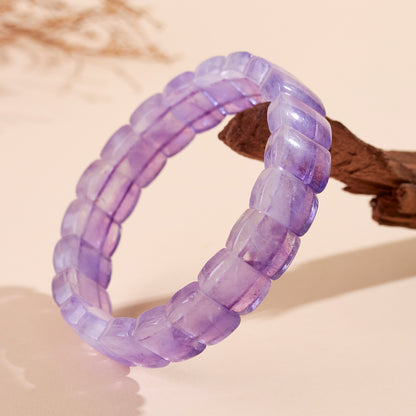 Natural Amethyst Crystal Bracelet | Spiritual Healing & Romantic Purple Energy for Women