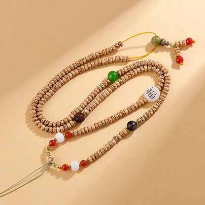Agarwood Buddhist Prayer Bead Necklace - Zen Meditation Beads for Spiritual Harmony