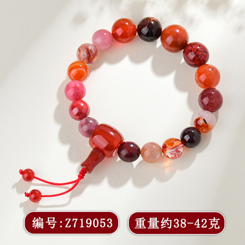 Eighteen Seeds Crystal Five Elements Balancing Bracelet for Unisex Couple Energy Harmony