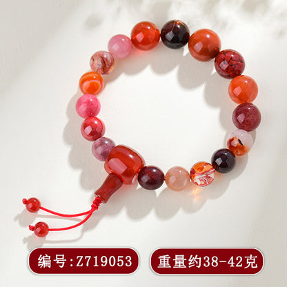 Eighteen Seeds Crystal Five Elements Balancing Bracelet for Unisex Couple Energy Harmony