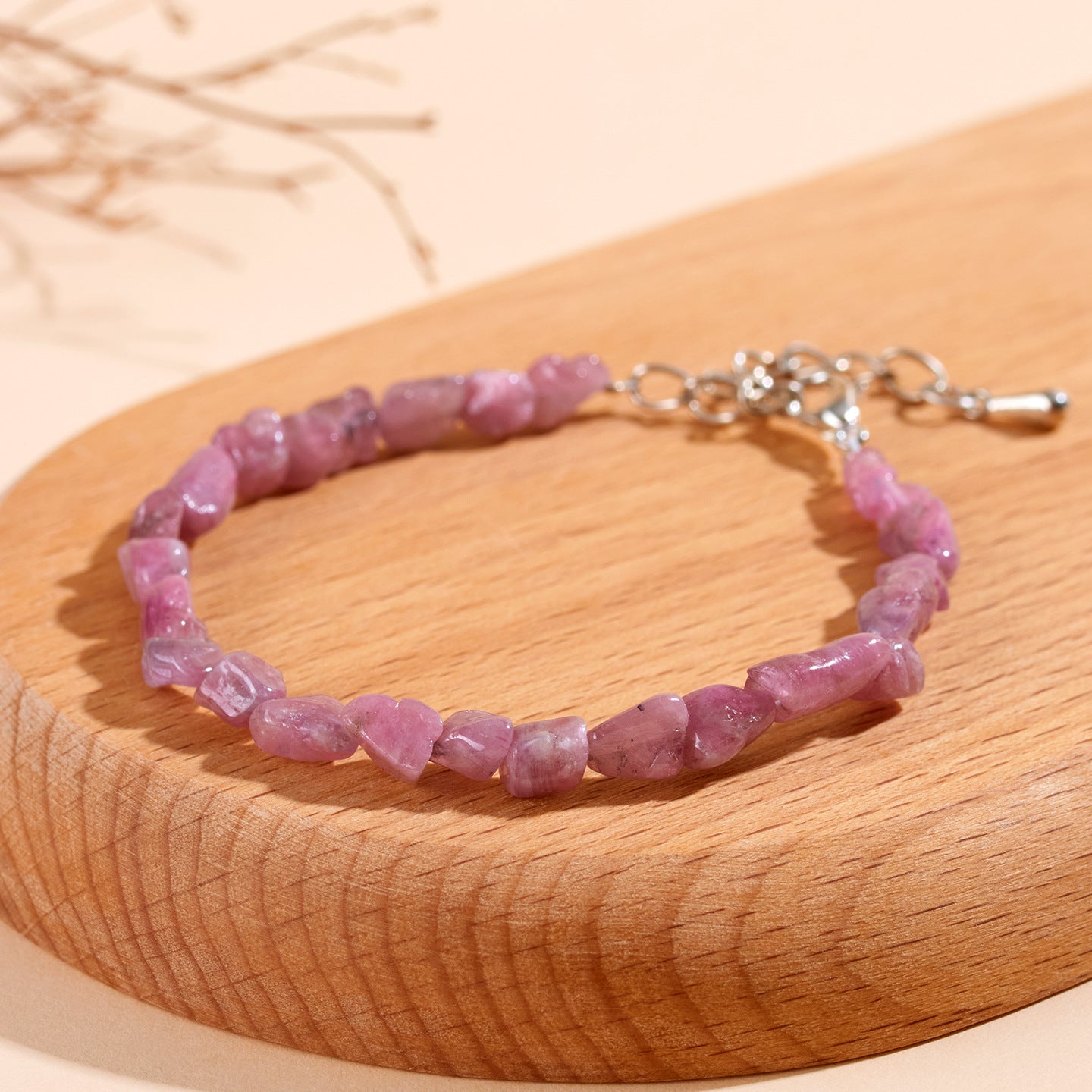 Natural Tourmaline Irregular Bracelet | Adjustable Wealth Stone for Women's Fortune