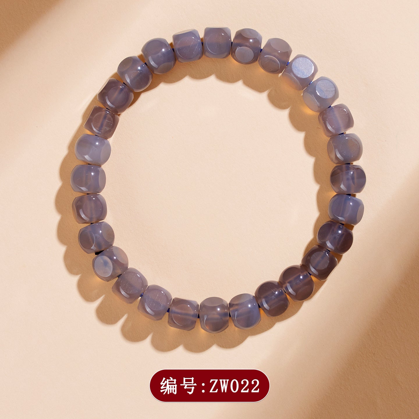 Mystical Gray Agate Sugar Cube Bracelet for Women - Harmony, Protection and Elegance
