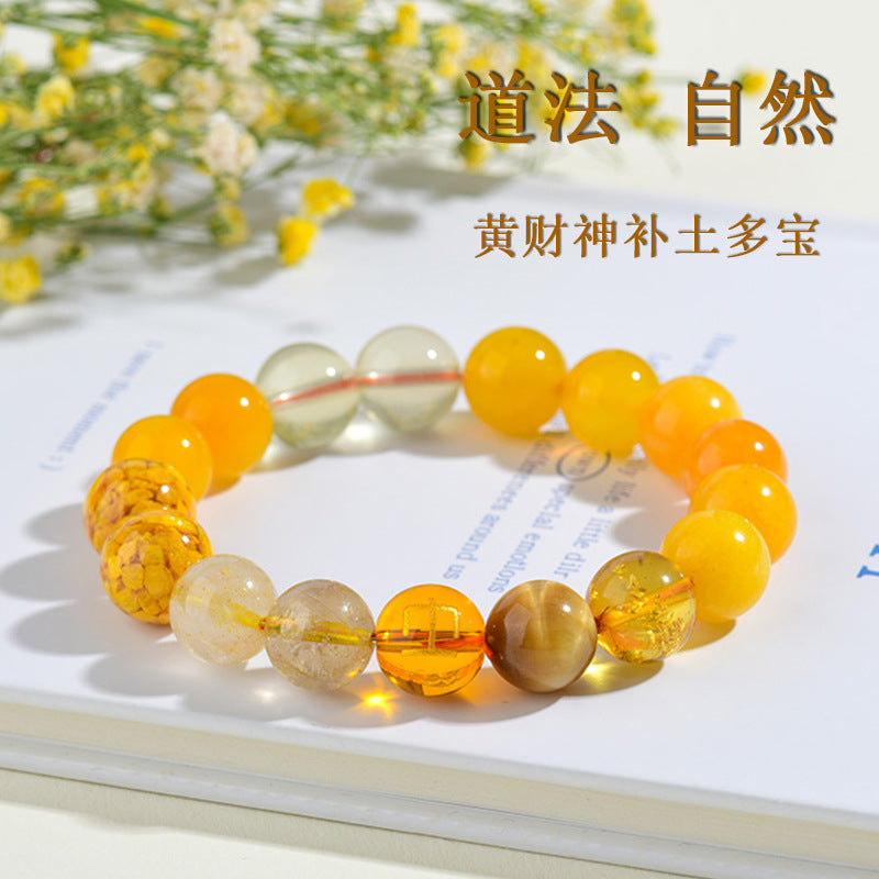 Five Elements Multi-Treasure Crystal Bracelet | Balance Energy Luck Protection Unisex Couple