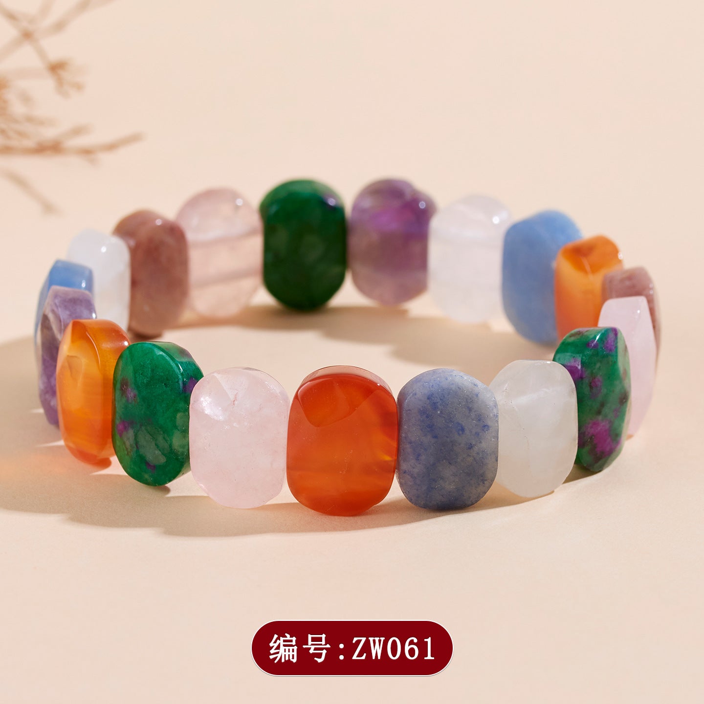 Natural Crystal Multi-Gemstone Bracelet | Elegant Candy Colors for Women's Luck & Harmony