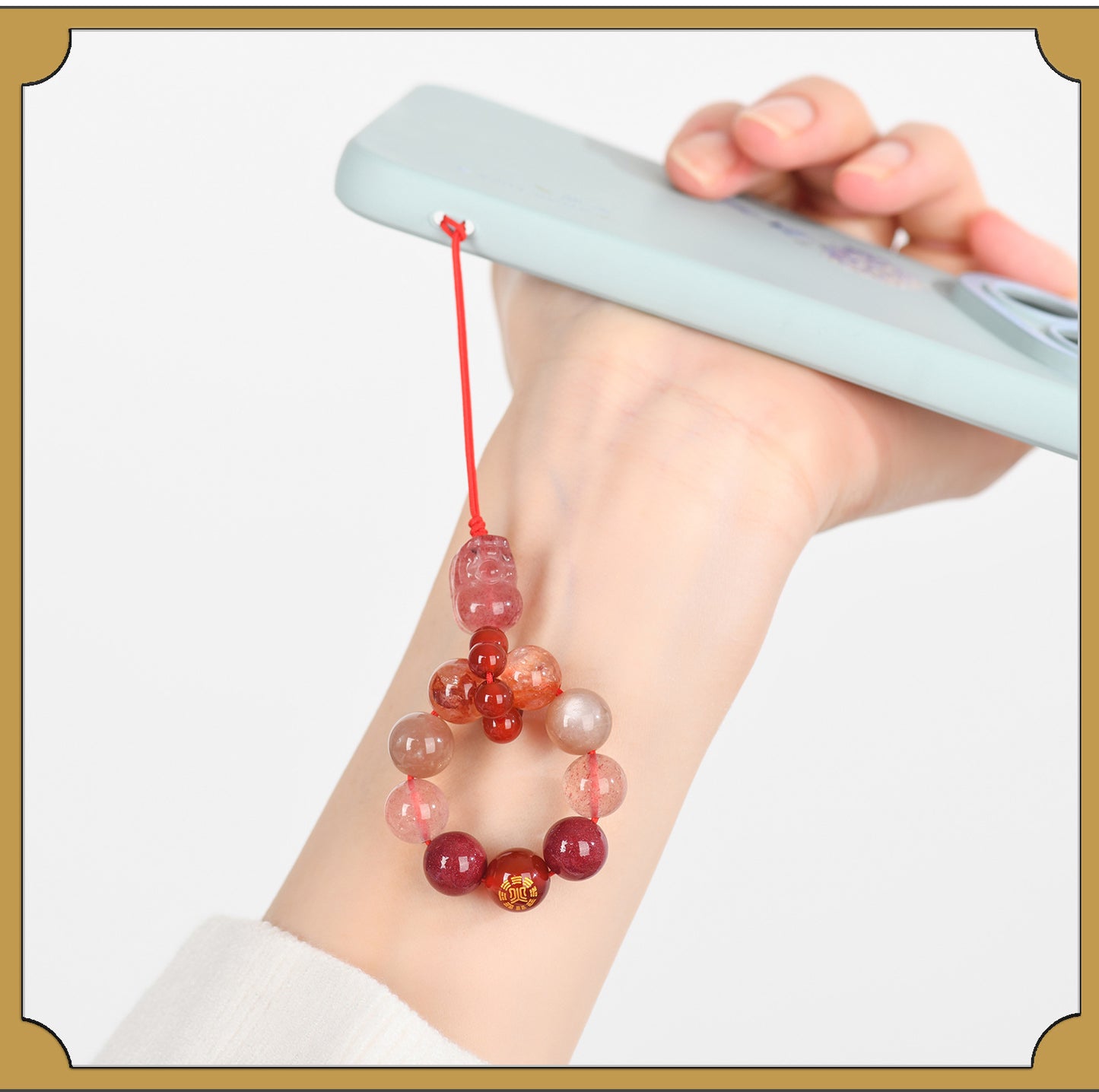 Crystal Five Elements Pixiu Keychain - Fire Energy Boost & Wealth Attraction Chinese Style Pendant