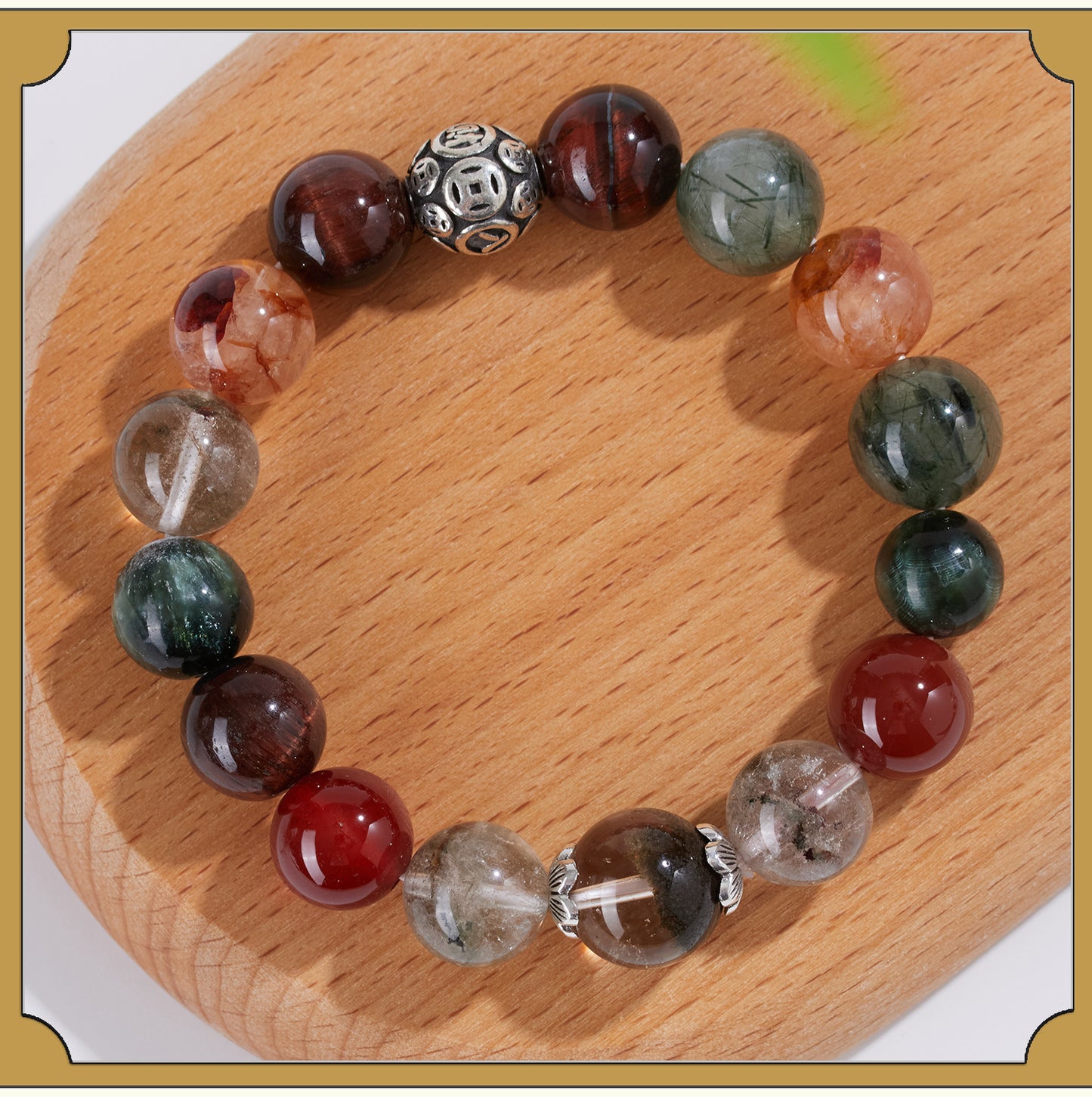 Natural Crystal Five Elements Harmony Bracelet - Balance Energy & Good Luck Charm