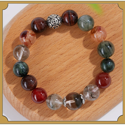 Natural Crystal Five Elements Harmony Bracelet - Balance Energy & Good Luck Charm