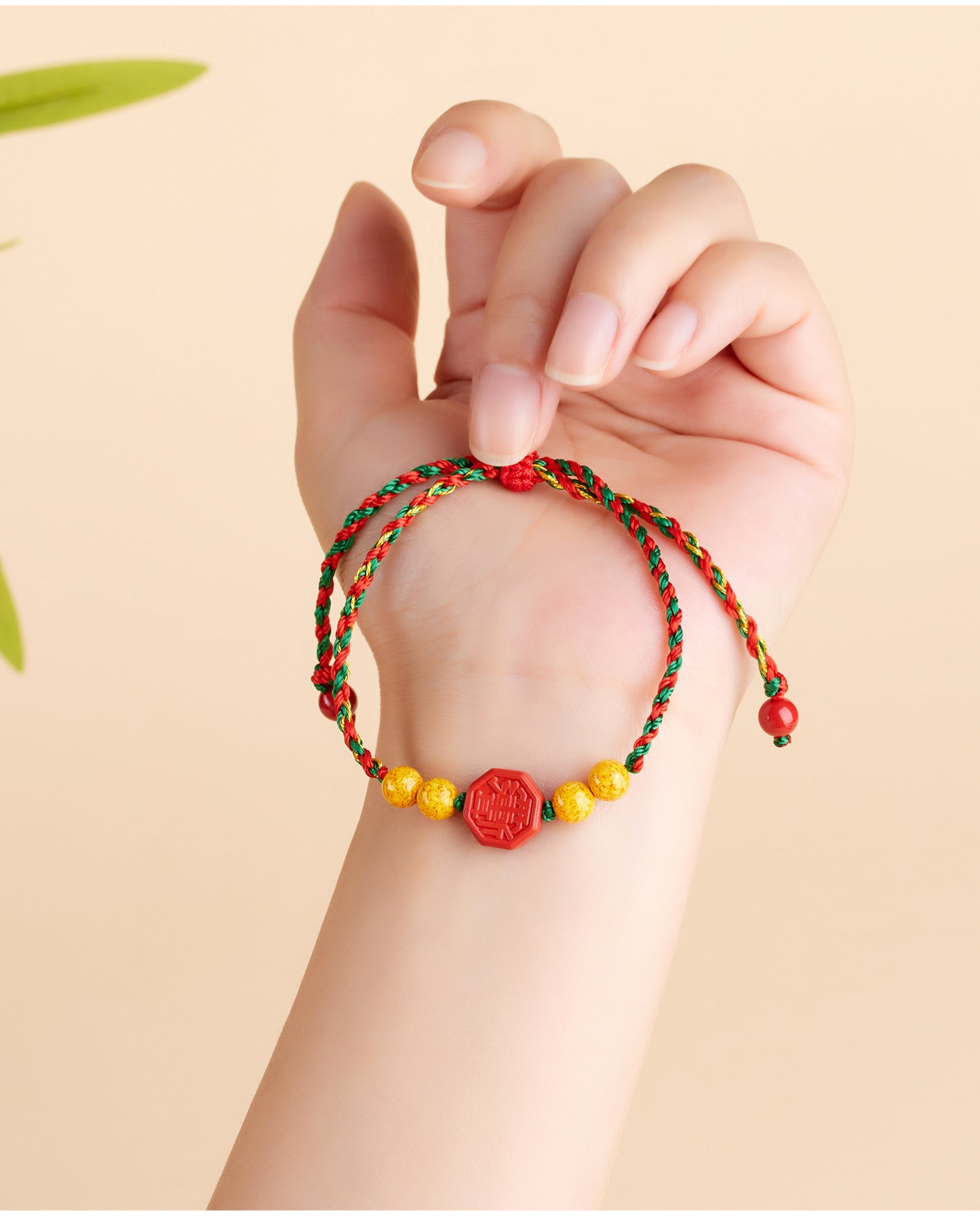 Natural Imperial Red Cinnabar Tai Chi Bagua Bracelet - Spiritual Protection and Balance for Men and Women