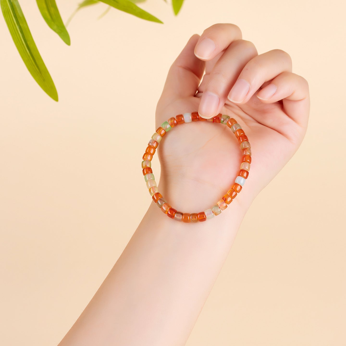 Natural Agate Chalcedony Single Circle Bracelet with Silver Obsidian Lapis Lazuli - Spiritual Women's Jewelry