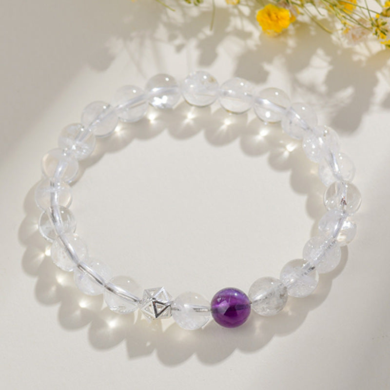 Natural Multi-Gem White Crystal Zodiac Guardian Bracelet｜Energy Stone for Protection & Harmony