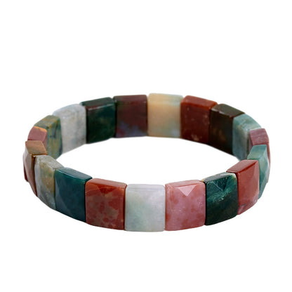 Natural Ocean Chalcedony Bracelet with Wangfu Stone - Wealth and Fortune Women's Spiritual Jewelry