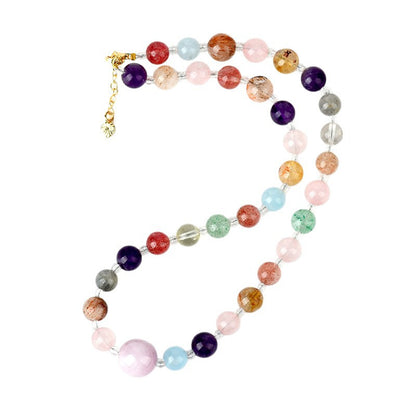 Natural Crystal Multi-Treasure Dual-Use Necklace & Bracelet | Spiritual Energy Jewelry for Women