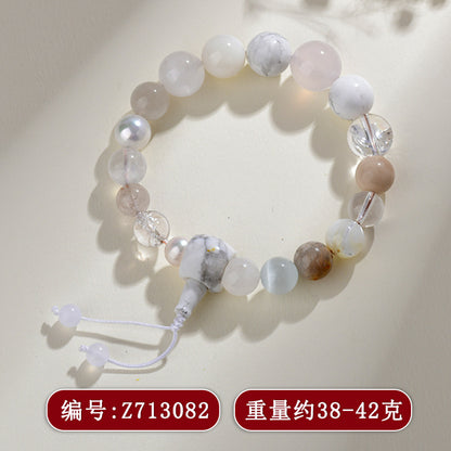 Eighteen Seeds Crystal Five Elements Balancing Bracelet for Unisex Couple Energy Harmony