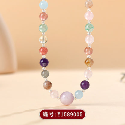 Natural Crystal Multi-Treasure Dual-Use Necklace & Bracelet | Spiritual Energy Jewelry for Women