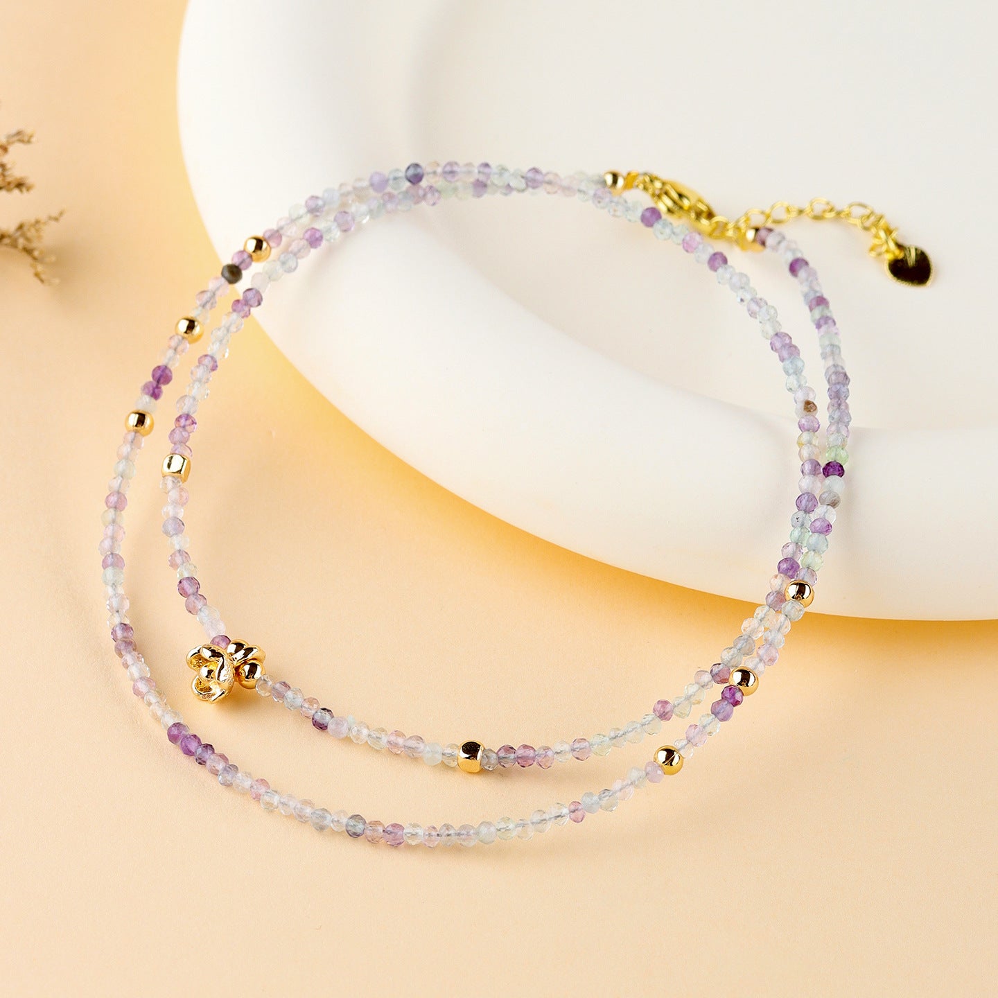 Natural Ametrine Multi-Circle Women's Bracelet | Wealth & Wisdom Crystal Jewelry