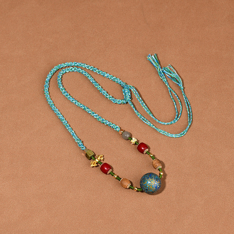 Agarwood Buddhist Prayer Bead Necklace - Zen Meditation Beads for Spiritual Harmony